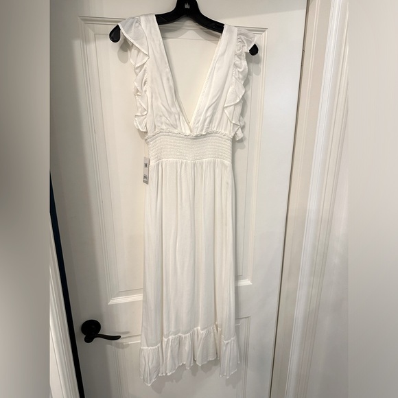 NWT BP ruffle trim midi dress - Picture 2 of 10